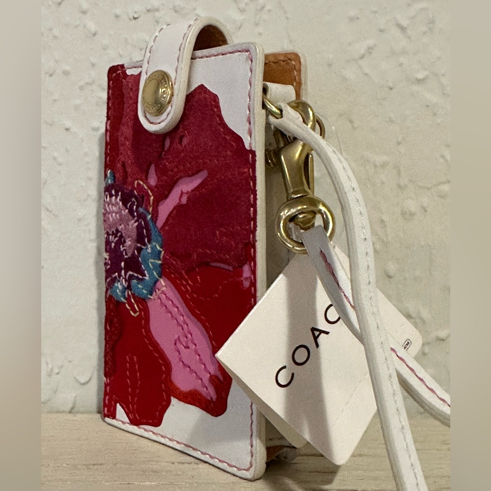 Coach NWT Poppies for Peace Collection Vintage Leather and Suede IPod Case - Picture 5 of 8